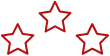 red 5-star vector icon